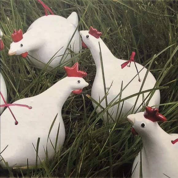 Catherine Hunter poules boules 6 piece ornament - Picture 3 of 8